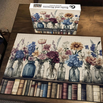 Libri e fiori puzzle puzzle 1000 pezzi
